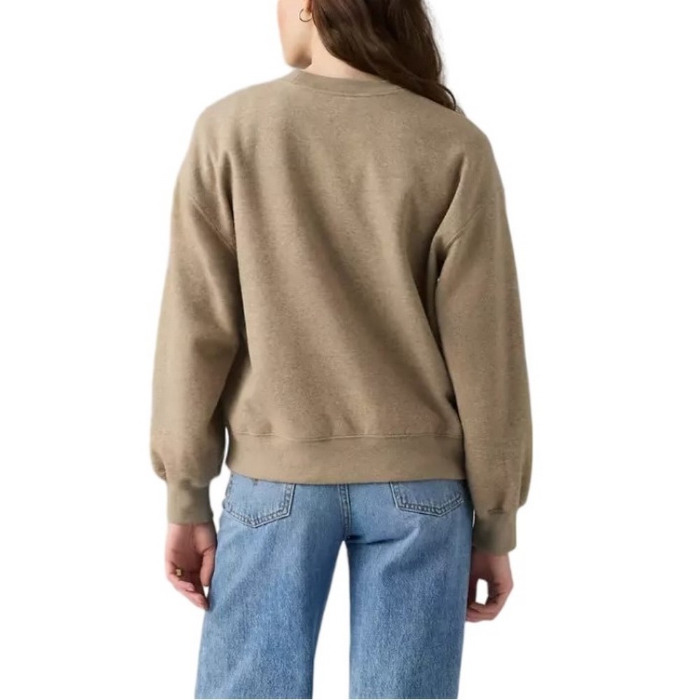 LEVIS EVERYDAY CREW SWEATSHIRT ΦΟΥΤΕΡ ΜΠΛΟΥΖΑ ΓΥΝΑΙΚΕΙΑ BEIGE