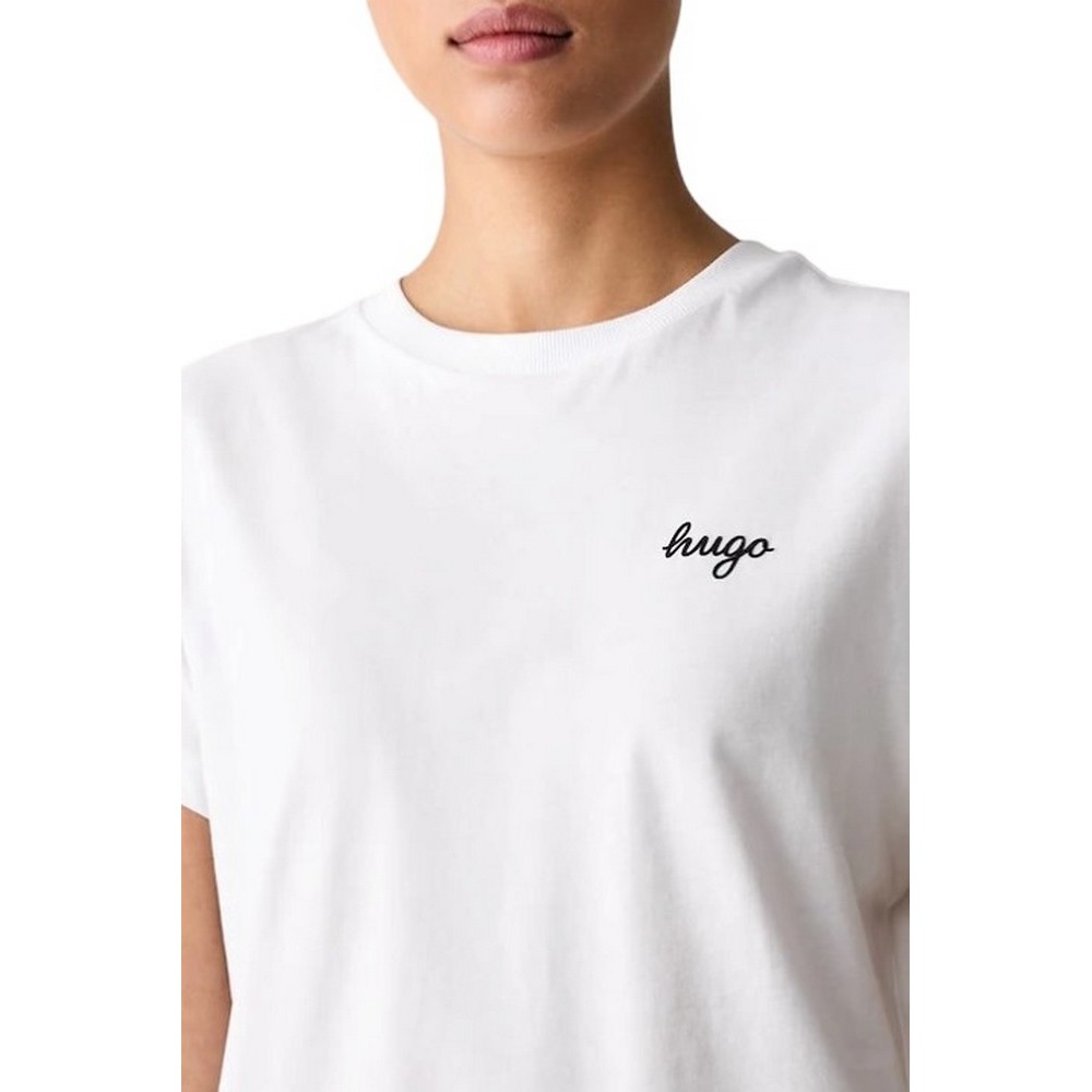 HUGO BOSS DAMATEE B JERSEY T-SHIRT ΜΠΛΟΥΖΑ ΓΥΝΑΙΚΕΙΑ WHITE