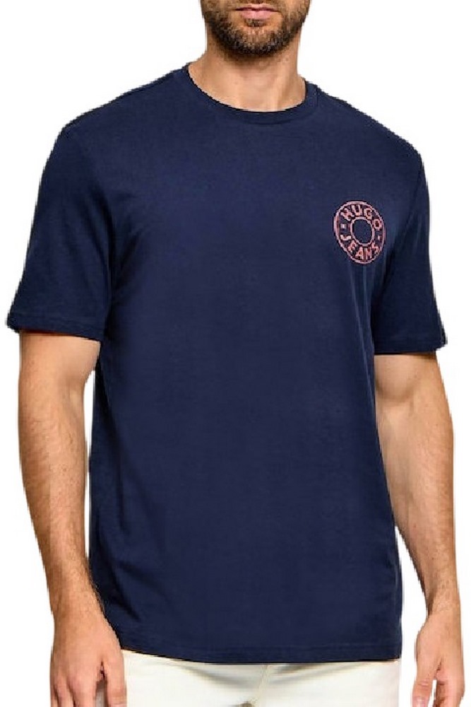 HUGO BOSS NEMODO JERSEY T-SHIRT ΜΠΛΟΥΖΑ ΑΝΔΡΙΚΗ NAVY