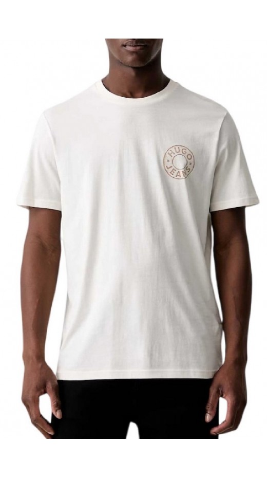 HUGO BOSS NEMODO JERSEY T-SHIRT ΜΠΛΟΥΖΑ ΑΝΔΡΙΚΗ OFF WHITE