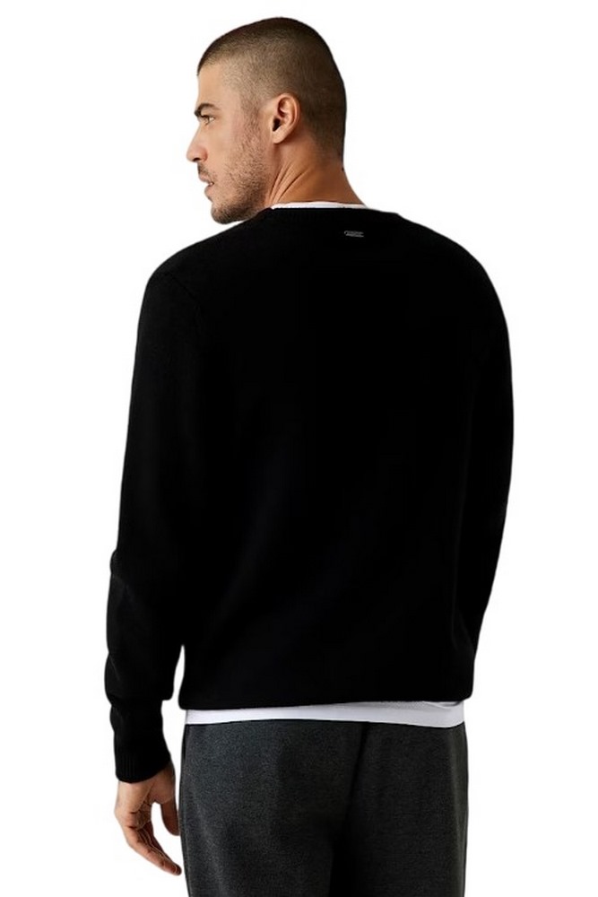 GUESS LOGO SWTR ΜΠΛΟΥΖΑ ΠΛΕΚΤΗ ΑΝΔΡΙΚΗ BLACK
