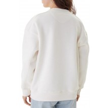 GUESS TRIANGLE STUDS SWEATSHIRT ΦΟΥΤΕΡ ΓΥΝΑΙΚΕΙΟ OFF WHITE