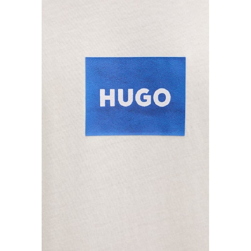 HUGO BOSS JERSEY NAYONIX T-SHIRT ΜΠΛΟΥΖΑ ΑΝΔΡΙΚΗ OFF WHITE