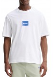 HUGO BOSS JERSEY NAYONIX T-SHIRT ΜΠΛΟΥΖΑ ΑΝΔΡΙΚΗ WHITE