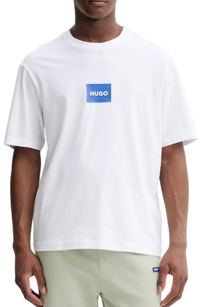 HUGO BOSS JERSEY NAYONIX T-SHIRT ΜΠΛΟΥΖΑ ΑΝΔΡΙΚΗ WHITE