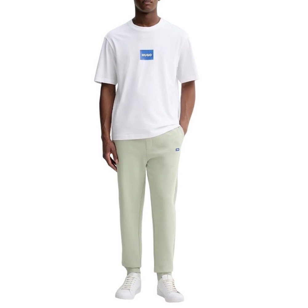 HUGO BOSS JERSEY NAYONIX T-SHIRT ΜΠΛΟΥΖΑ ΑΝΔΡΙΚΗ WHITE