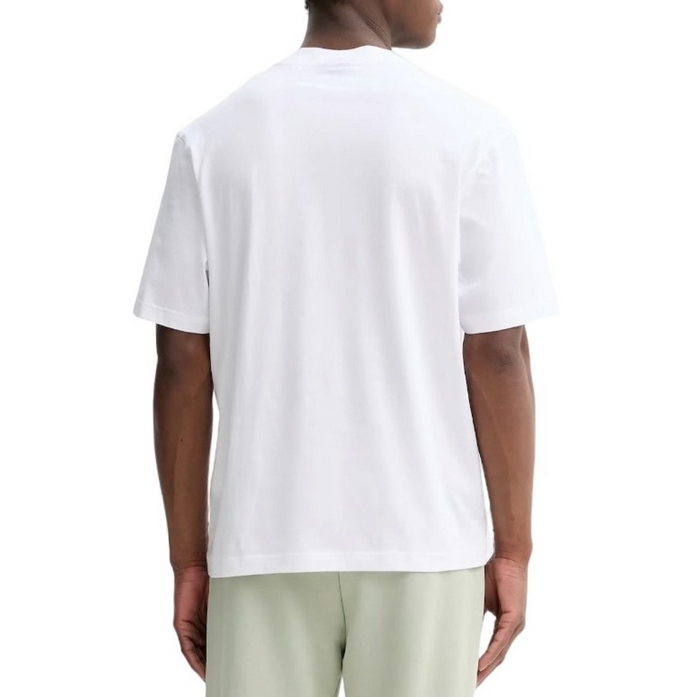 HUGO BOSS JERSEY NAYONIX T-SHIRT ΜΠΛΟΥΖΑ ΑΝΔΡΙΚΗ WHITE