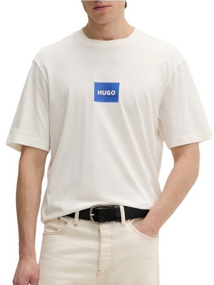 HUGO BOSS JERSEY NAYONIX T-SHIRT ΜΠΛΟΥΖΑ ΑΝΔΡΙΚΗ OFF WHITE