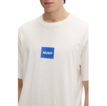 HUGO BOSS JERSEY NAYONIX T-SHIRT ΜΠΛΟΥΖΑ ΑΝΔΡΙΚΗ OFF WHITE