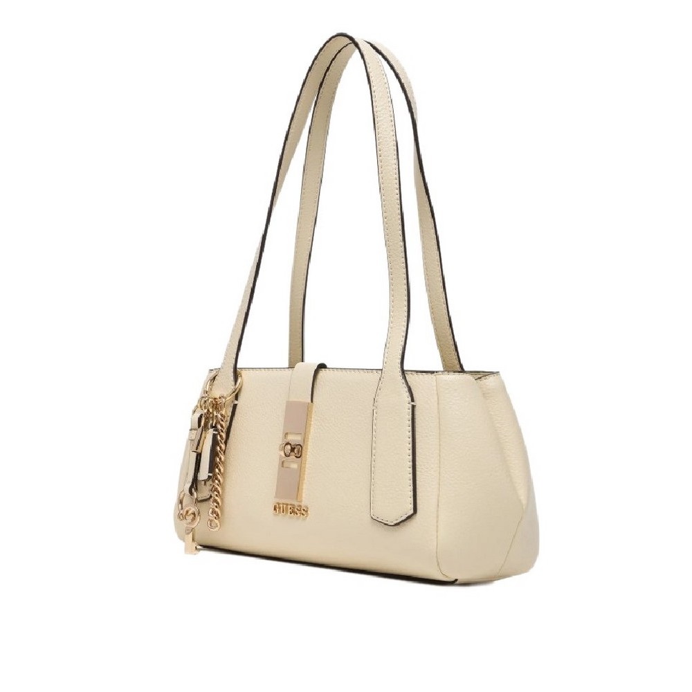 GUESS BROOKE SHOULDER BAG ΤΣΑΝΤΑ ΓΥΝΑΙΚΕΙΑ OFF WHITE
