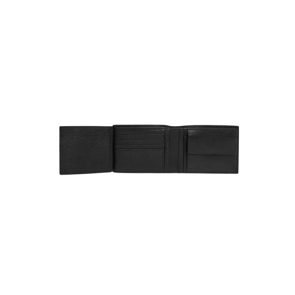 CALVIN KLEIN EMBLEM HW TRIFOLD W/ COIN ΠΟΡΤΟΦΟΛΙ ΑΝΔΡΙΚΟ BLACK