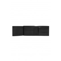 CALVIN KLEIN EMBLEM HW TRIFOLD W/ COIN ΠΟΡΤΟΦΟΛΙ ΑΝΔΡΙΚΟ BLACK