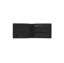 CALVIN KLEIN EMBLEM HW TRIFOLD W/ COIN ΠΟΡΤΟΦΟΛΙ ΑΝΔΡΙΚΟ BLACK