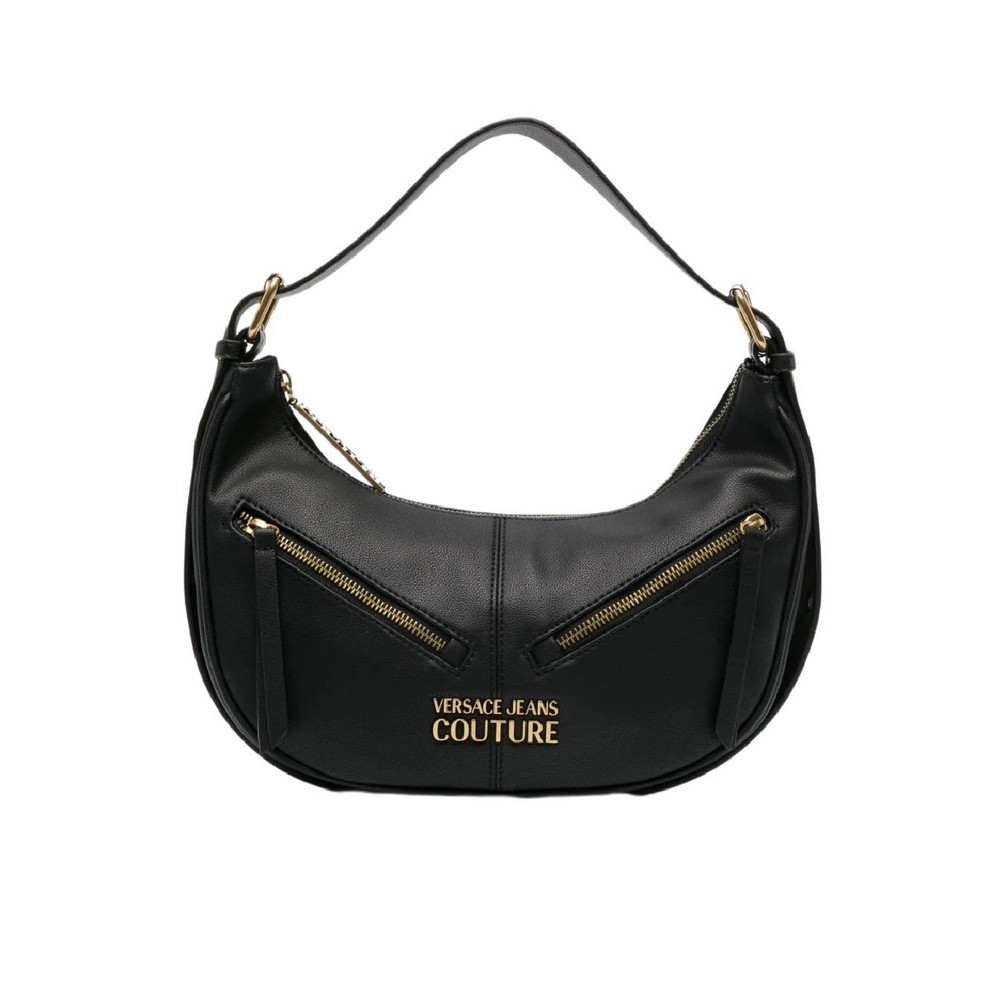 VERSACE JEANS COUTURE RANGE G - ZIPPER BAGS, SKETCH 04 L ΤΣΑΝΤΑ ΓΥΝΑΙΚΕΙΑ BLACK