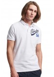 SUPERDRY D1 OVIN VINTAGE SUPERSTATE POLO ΜΠΛΟΥΖΑ ΑΝΔΡΙΚΗ WHITE