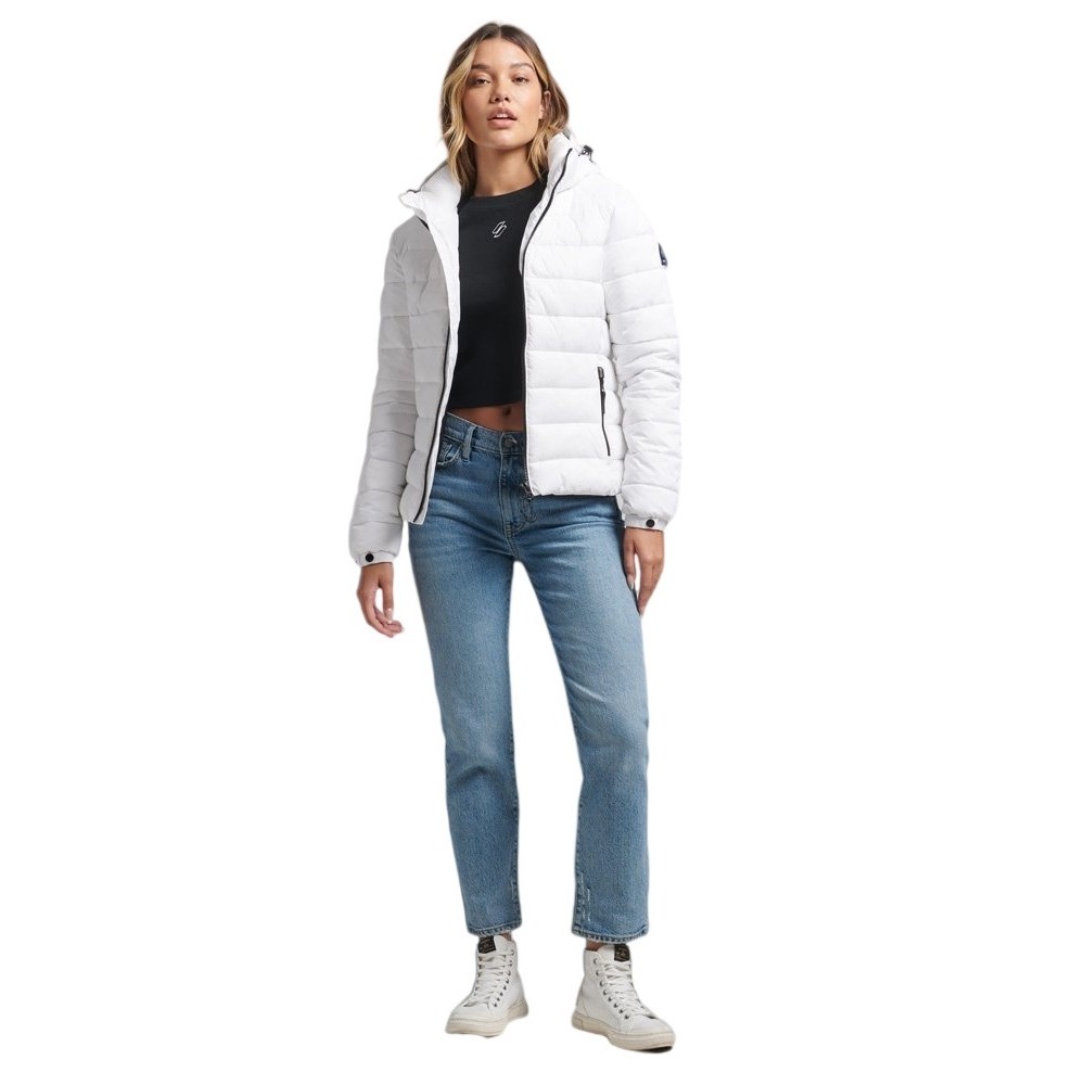 ΜΠΟΥΦΑΝ D1 CLASSIC FUJI PUFFER ΓΥΝΑΙΚΕΙΟ SUPERDRY WHITE