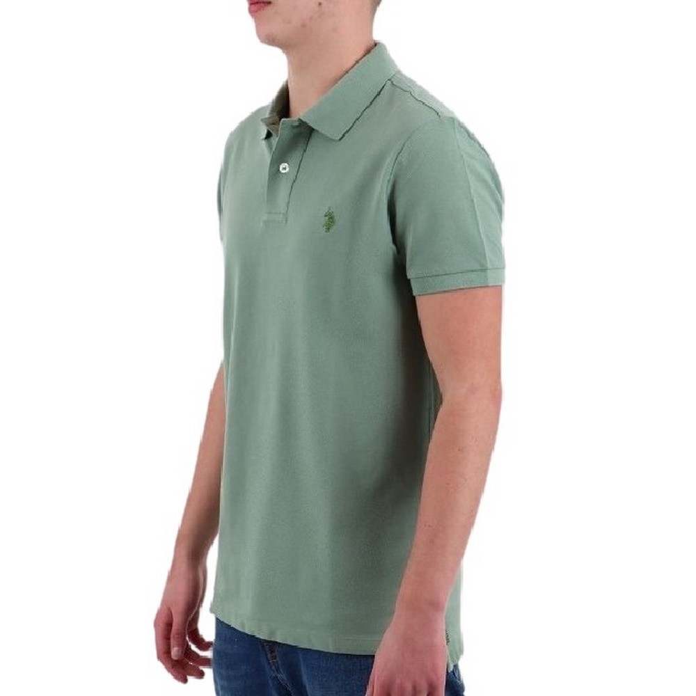 U.S POLO ASSN  41029 POLO T-SHIRT ΜΠΛΟΥΖΑ ΑΝΔΡΙΚΗ OLIVE