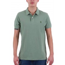 U.S POLO ASSN  41029 POLO T-SHIRT ΜΠΛΟΥΖΑ ΑΝΔΡΙΚΗ OLIVE