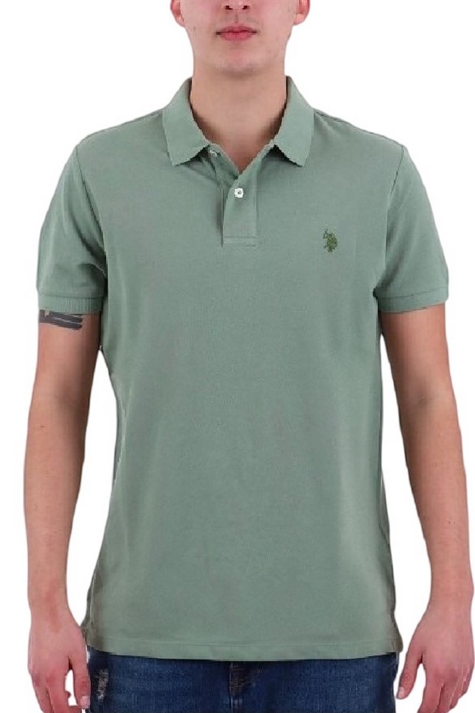 U.S POLO ASSN  41029 POLO T-SHIRT ΜΠΛΟΥΖΑ ΑΝΔΡΙΚΗ OLIVE