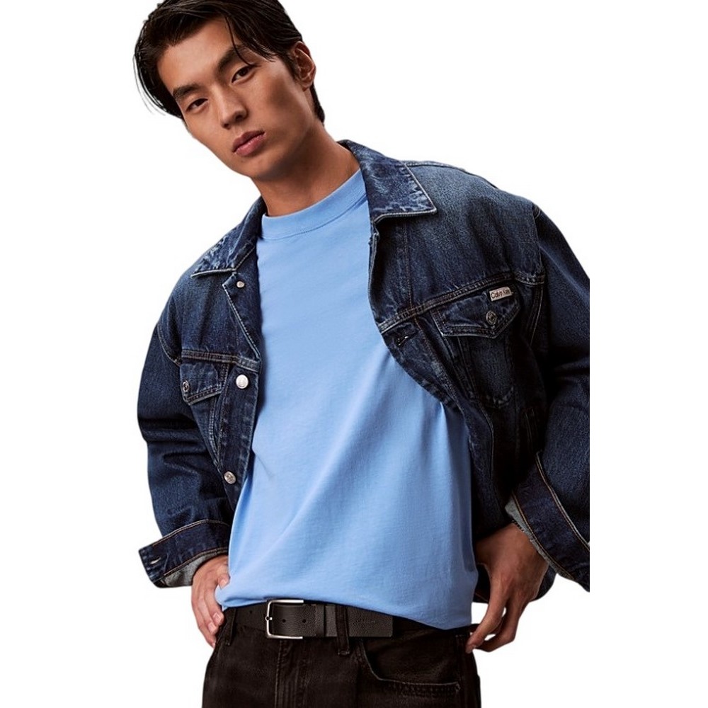 CALVIN KLEIN JEANS MONOGRAM 20S EASY T-SHIRT ΜΠΛΟΥΖΑ ΑΝΔΡΙΚΗ BLUE