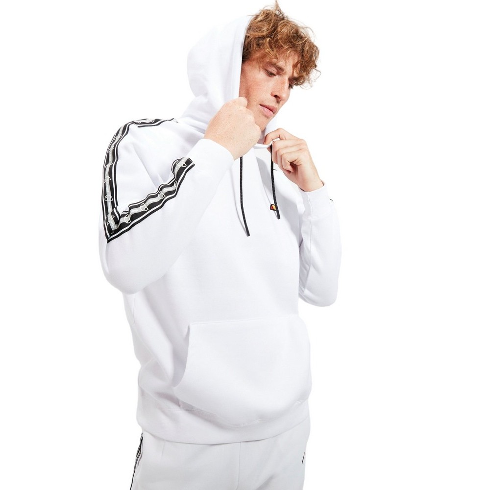 ELLESSE POWERA OH HOODY ΜΠΛΟΥΖΑ ΦΟΥΤΕΡ ΑΝΔΡΙΚΗ WHITE