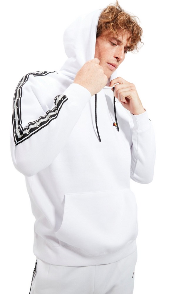 ELLESSE POWERA OH HOODY ΜΠΛΟΥΖΑ ΦΟΥΤΕΡ ΑΝΔΡΙΚΗ WHITE