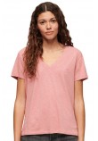 SUPERDRY STUDIOS SLUB T-SHIRT ΜΠΛΟΥΖΑ ΓΥΝΑΙΚΕΙΑ ROSE