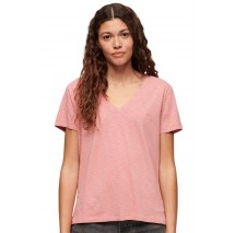 SUPERDRY STUDIOS SLUB T-SHIRT ΜΠΛΟΥΖΑ ΓΥΝΑΙΚΕΙΑ ROSE