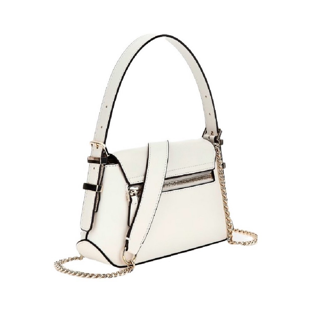 GUESS DESIDERIA MINI FLAP SHLDR BAG ΤΣΑΝΤΑ ΓΥΝΑΙΚΕΙΑ WHITE