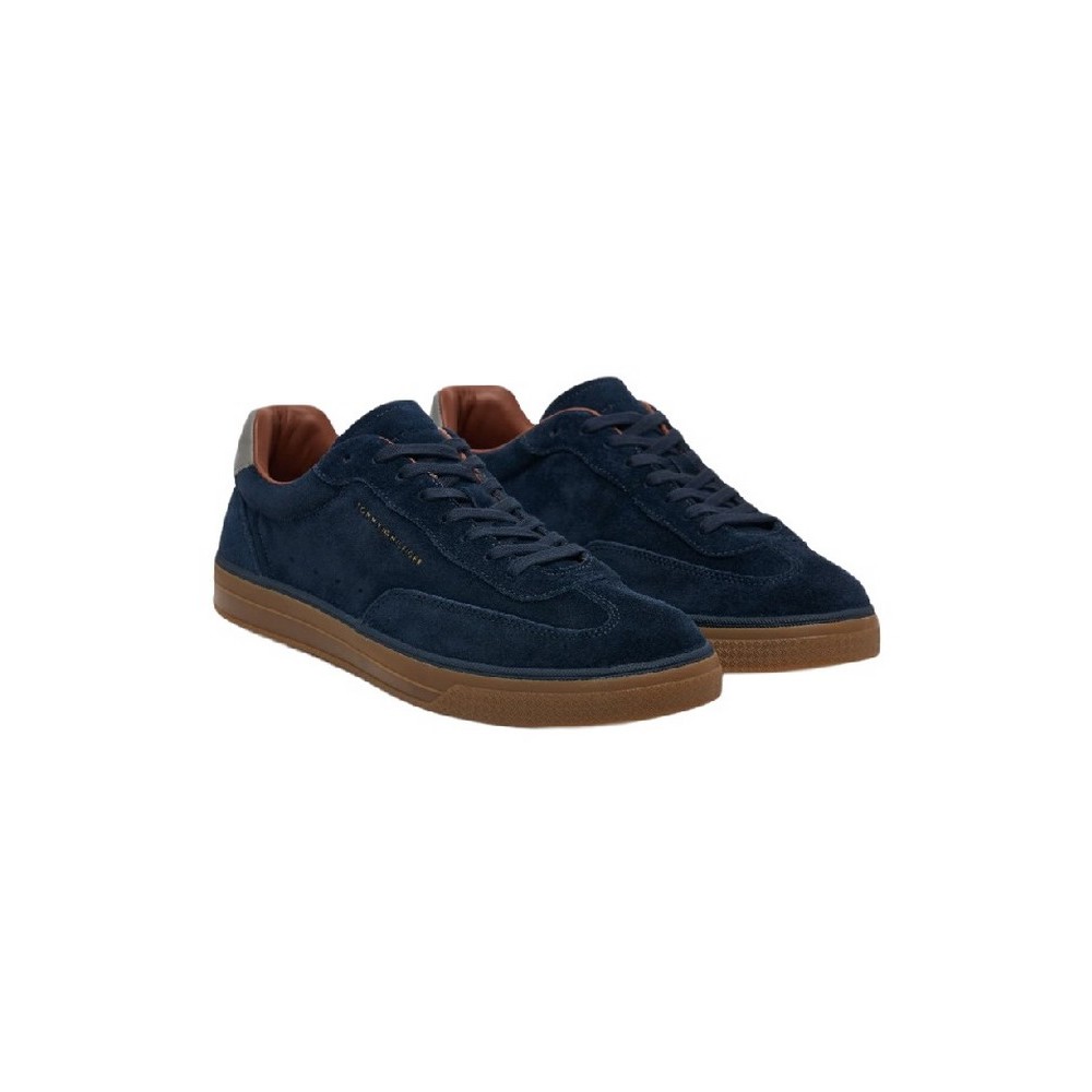 TOMMY HILFIGER LO LUX SUEDE SNEAKER ΠΑΠΟΥΤΣΙΑ ΑΝΔΡΙΚΟ NAVY