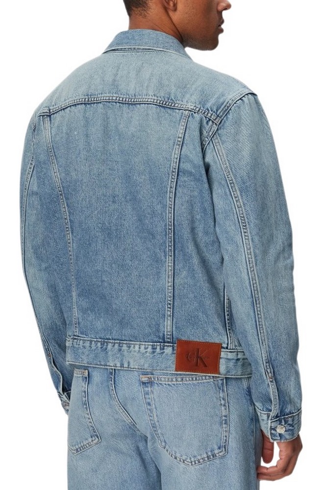 CALVIN KLEIN JEANS ANDREW CLASSIC TRUCKER ΤΖΙΝ ΜΠΟΥΦΑΝ ΑΝΔΡΙΚΟ BLUΕ DENIM