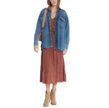 PEPE JEANS LONDON E2 DROP 3A AUDREY VINTAGE ΠΟΥΚΑΜΙΣΟ ΓΥΝΑΙΚΕΙΟ BLUΕ DENIM