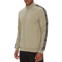 GUESS FULL ZIP NEW ARLO SWEATSHIRT ΖΑΚΕΤΑ ΦΟΥΤΕΡ ΑΝΔΡΙΚΗ DARK BEIGE