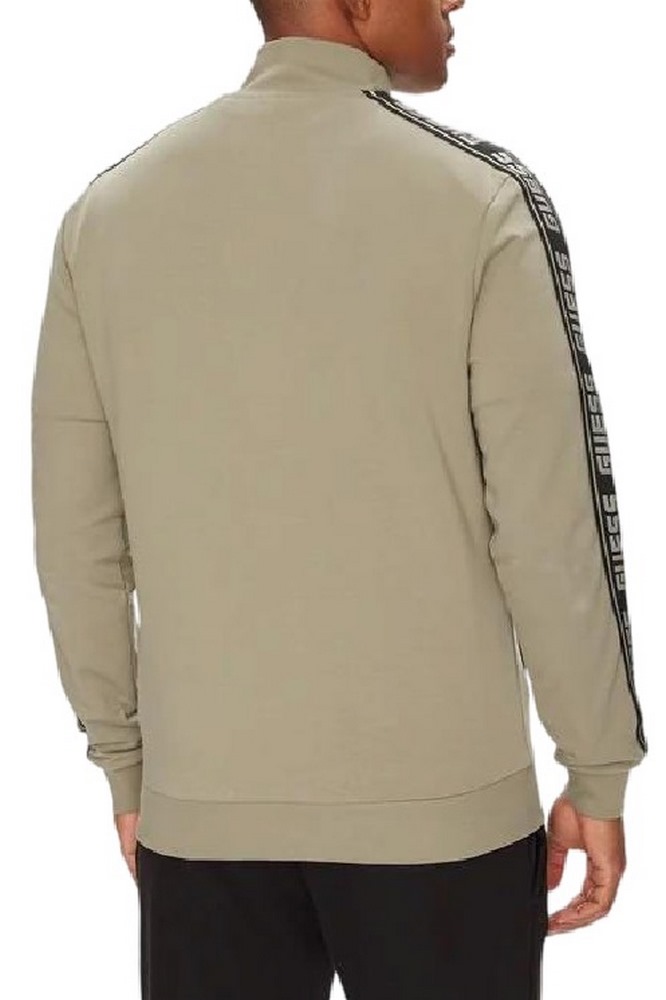 GUESS FULL ZIP NEW ARLO SWEATSHIRT ΖΑΚΕΤΑ ΦΟΥΤΕΡ ΑΝΔΡΙΚΗ DARK BEIGE