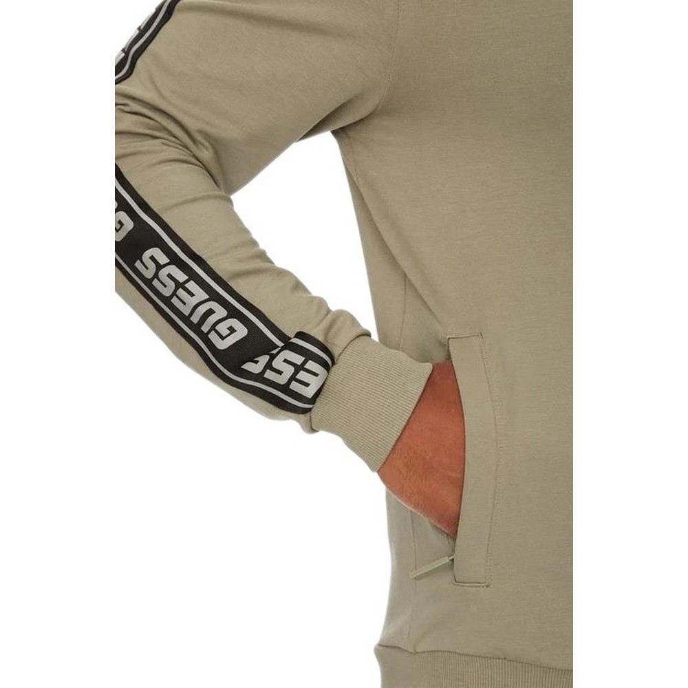 GUESS FULL ZIP NEW ARLO SWEATSHIRT ΖΑΚΕΤΑ ΦΟΥΤΕΡ ΑΝΔΡΙΚΗ DARK BEIGE