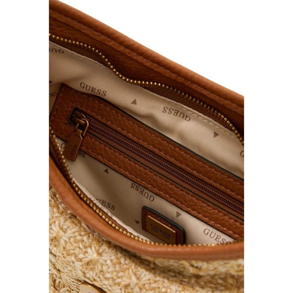 GUESS CAMDEN MINI SHOULDER BAG ΤΣΑΝΤΑ ΓΥΝΑΙΚΕΙΑ COGNAC