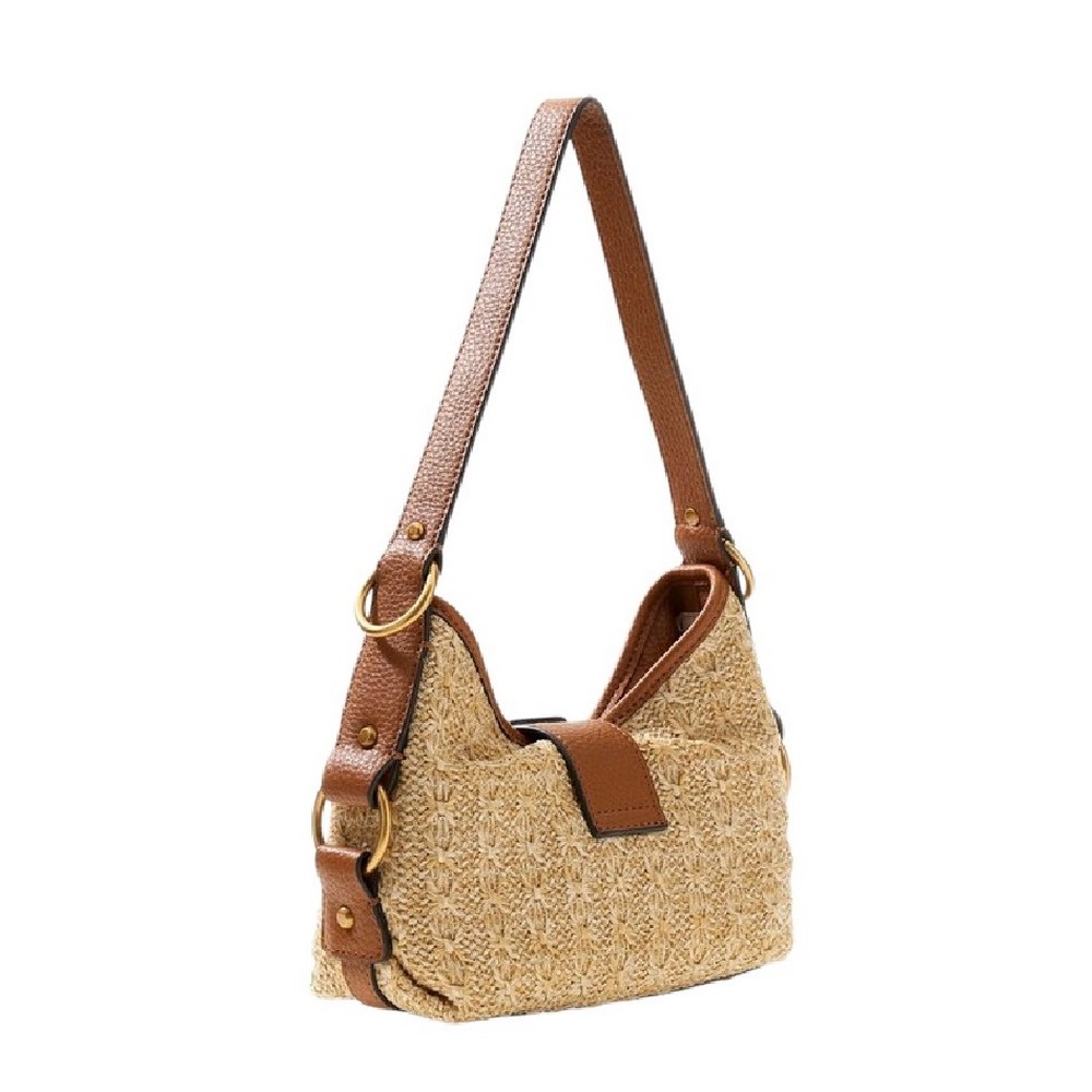 GUESS CAMDEN MINI SHOULDER BAG ΤΣΑΝΤΑ ΓΥΝΑΙΚΕΙΑ COGNAC