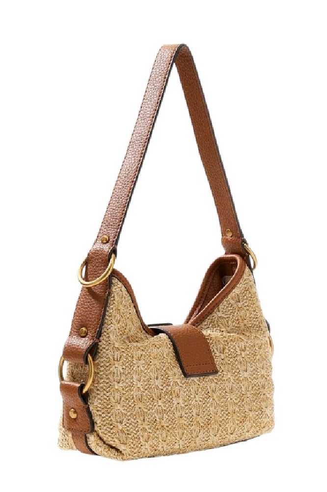 GUESS CAMDEN MINI SHOULDER BAG ΤΣΑΝΤΑ ΓΥΝΑΙΚΕΙΑ COGNAC