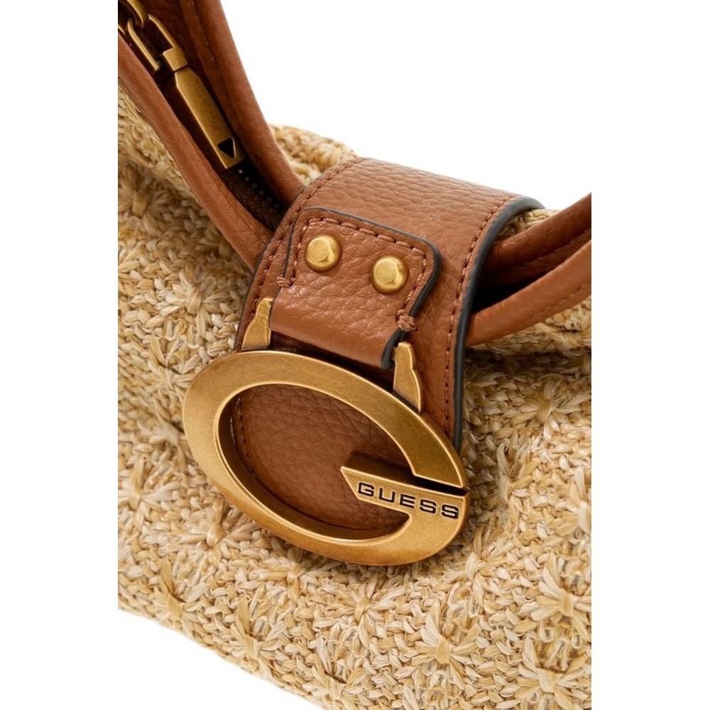 GUESS CAMDEN MINI SHOULDER BAG ΤΣΑΝΤΑ ΓΥΝΑΙΚΕΙΑ COGNAC