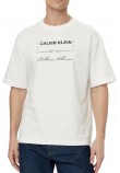 CALVIN KLEIN JEANS 16S APRIL GRAPHIC SEASONAL FASHI T-SHIRT ΜΠΛΟΥΖΑ ΑΝΔΡΙΚΗ BRIGHT WHITE