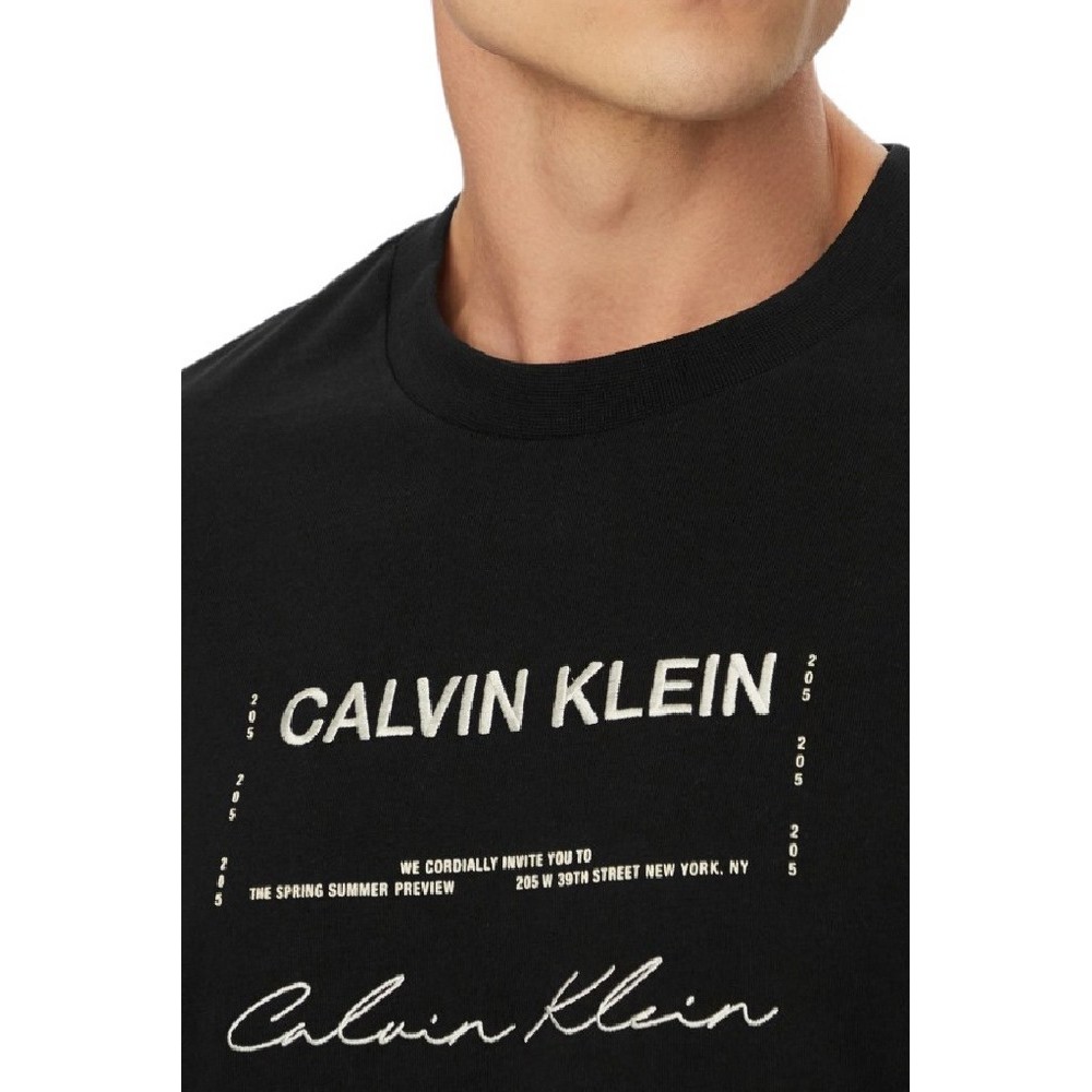 CALVIN KLEIN JEANS 16S APRIL GRAPHIC SEASONAL FASHI T-SHIRT ΜΠΛΟΥΖΑ ΑΝΔΡΙΚΗ BLACK