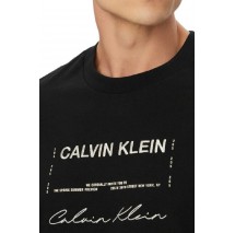 CALVIN KLEIN JEANS 16S APRIL GRAPHIC SEASONAL FASHI T-SHIRT ΜΠΛΟΥΖΑ ΑΝΔΡΙΚΗ BLACK