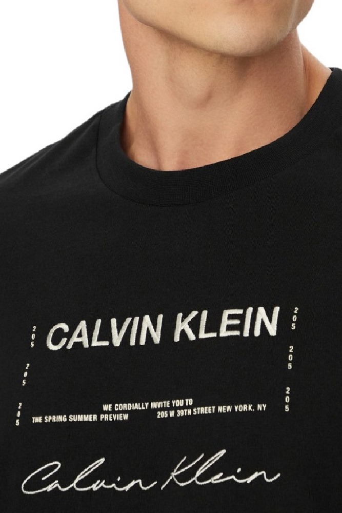 CALVIN KLEIN JEANS 16S APRIL GRAPHIC SEASONAL FASHI T-SHIRT ΜΠΛΟΥΖΑ ΑΝΔΡΙΚΗ BLACK