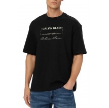 CALVIN KLEIN JEANS 16S APRIL GRAPHIC SEASONAL FASHI T-SHIRT ΜΠΛΟΥΖΑ ΑΝΔΡΙΚΗ BLACK
