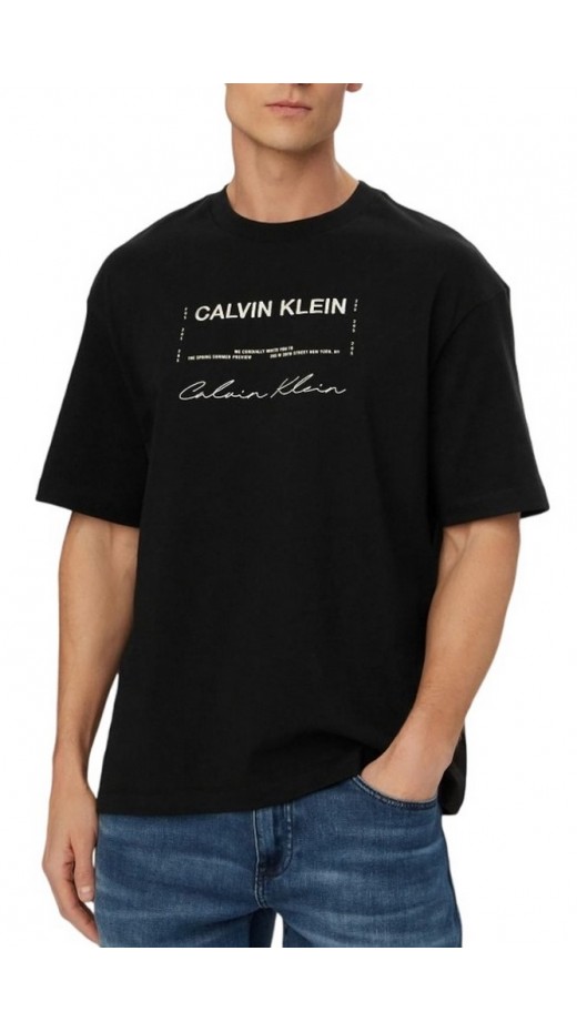 CALVIN KLEIN JEANS 16S APRIL GRAPHIC SEASONAL FASHI T-SHIRT ΜΠΛΟΥΖΑ ΑΝΔΡΙΚΗ BLACK