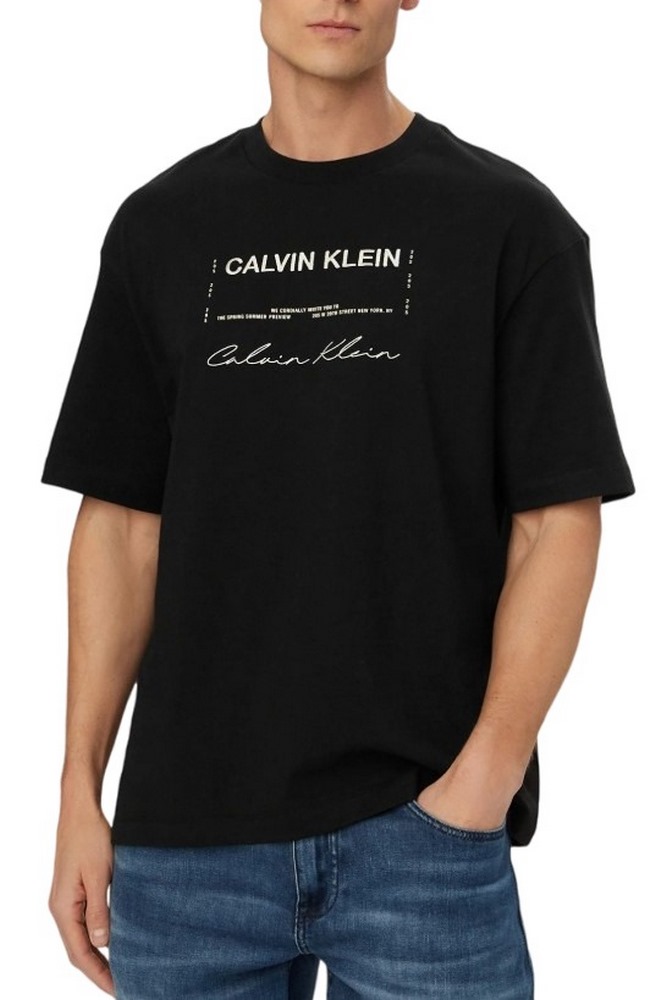 CALVIN KLEIN JEANS 16S APRIL GRAPHIC SEASONAL FASHI T-SHIRT ΜΠΛΟΥΖΑ ΑΝΔΡΙΚΗ BLACK