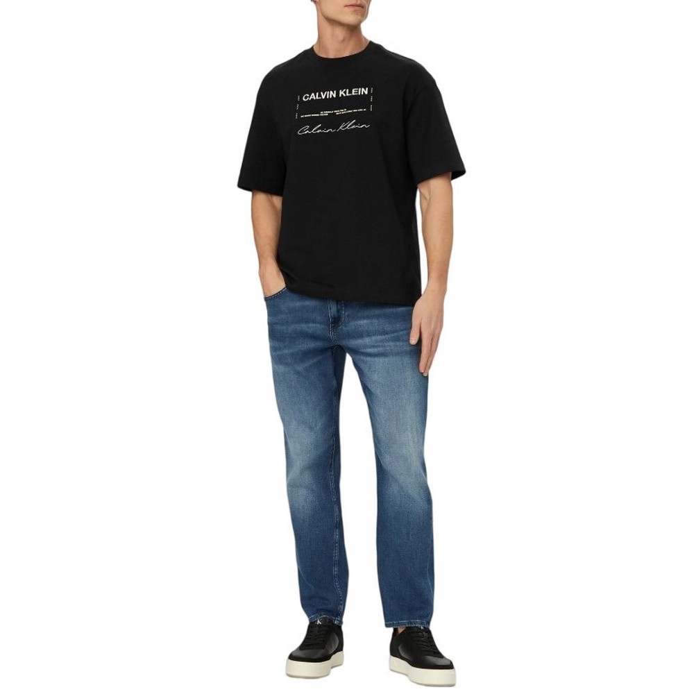CALVIN KLEIN JEANS 16S APRIL GRAPHIC SEASONAL FASHI T-SHIRT ΜΠΛΟΥΖΑ ΑΝΔΡΙΚΗ BLACK
