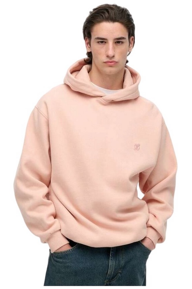 SUPERDRY D2 OVIN BLANK OVERSIZED HOOD ΜΠΛΟΥΖΑ ΦΟΥΤΕΡ ΑΝΔΡΙΚΗ PINK