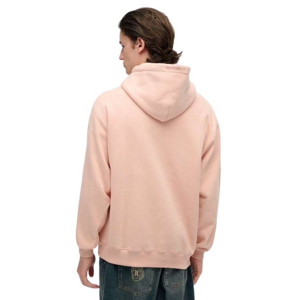 SUPERDRY D2 OVIN BLANK OVERSIZED HOOD ΜΠΛΟΥΖΑ ΦΟΥΤΕΡ ΑΝΔΡΙΚΗ PINK