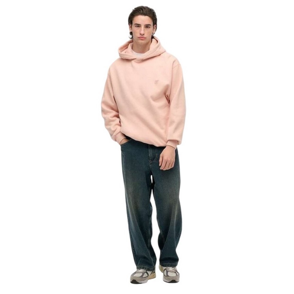 SUPERDRY D2 OVIN BLANK OVERSIZED HOOD ΜΠΛΟΥΖΑ ΦΟΥΤΕΡ ΑΝΔΡΙΚΗ PINK